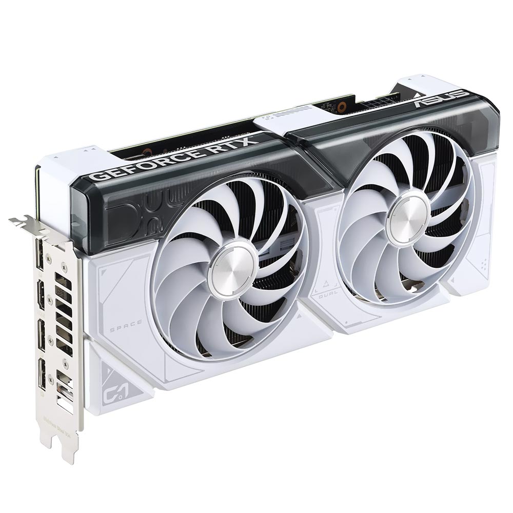 Placa de Video ASUS Dual OC White 12GB GeForce RTX4070 GDDR6X - DUAL-RTX4070-O12G-WHITE