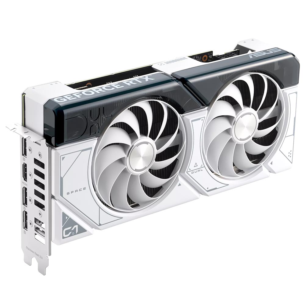 Placa de Video ASUS Dual OC White 12GB GeForce RTX4070 SUPER GDDR6X - DUAL-RTX4070S-O12G-WHITE