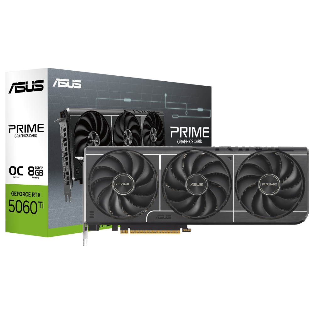 Placa de Vídeo ASUS Prime GTIII 8GB GeForce RTX5060TI GDDR7 - 90YV0MP1-M0NA00