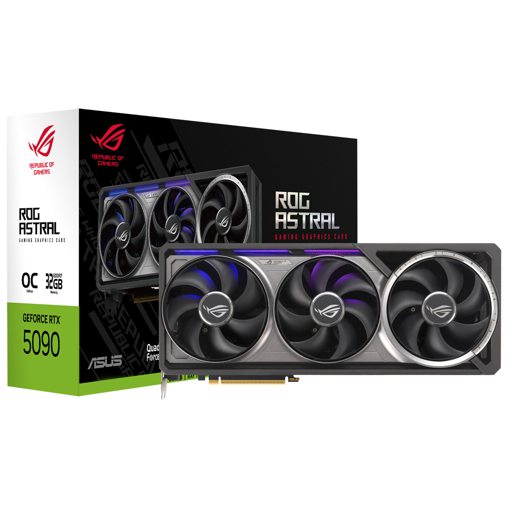 Placa de Vídeo ASUS ROG Astral OC 32GB GeForce RTX5090 GDDR7 - ROG-ASTRAL-RTX5090-O32G-GAMING