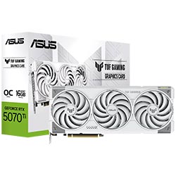 Placa de Vídeo ASUS TUF Gaming OC 16GB GeForce RTX5070TI GDDR7 - TUF-RTX5070TI-O16G-WHITE-GAMING
