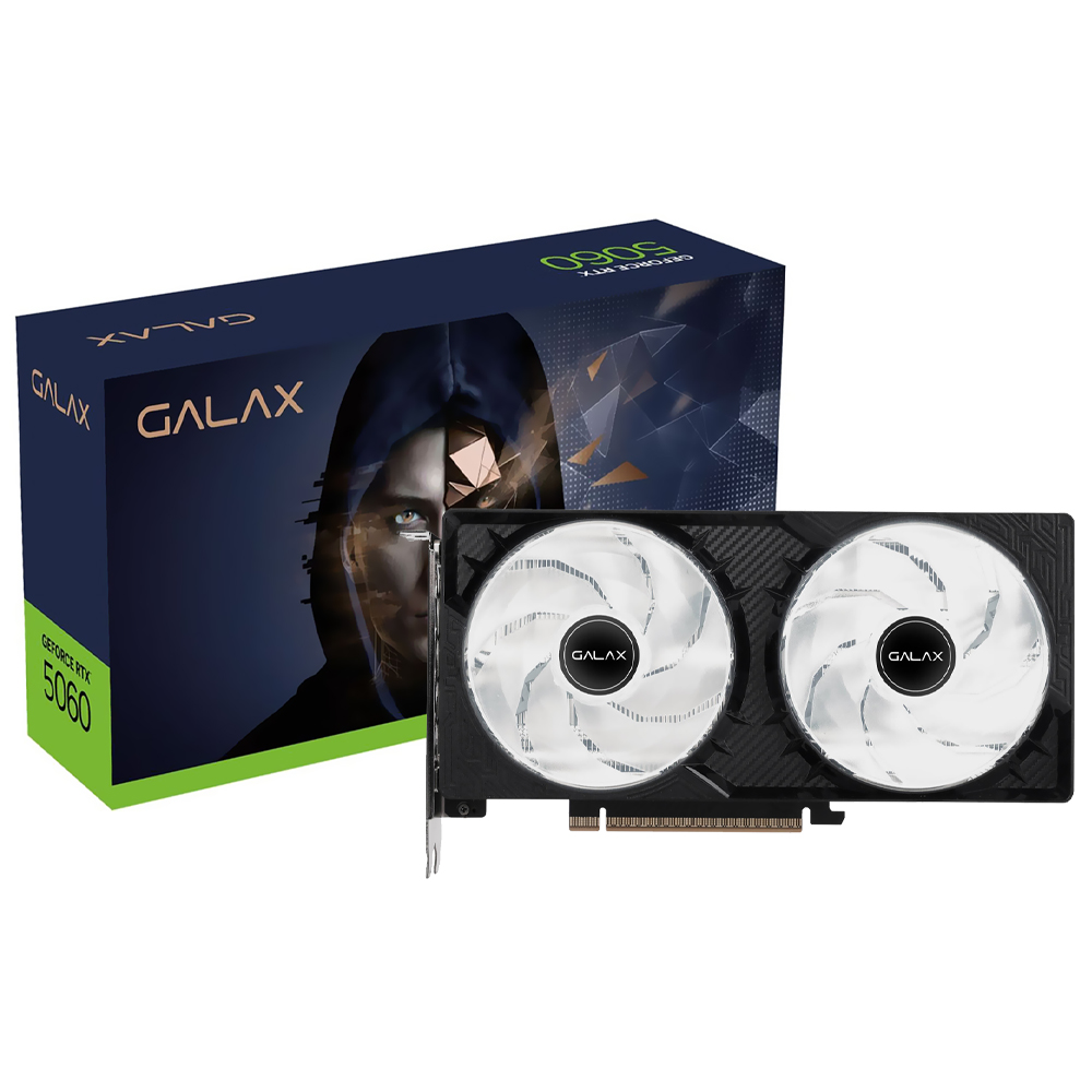 Placa de Vídeo Galax 1-Click OC 8GB GeForce RTX5060 GDDR7 - 56NSN8MDDCOC