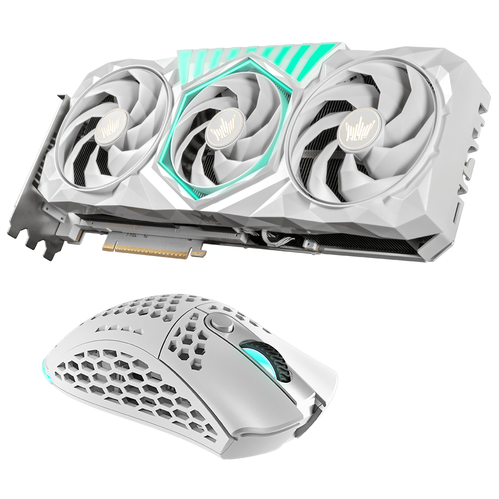 Placa de Vídeo Galax HOF Gaming 16GB GeForce RTX5070TI GDDR7 - Branco (57IZN6MDDPWT)