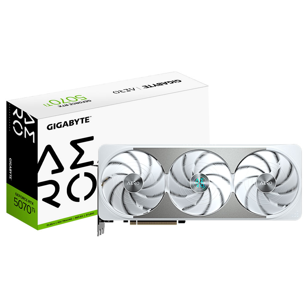 Placa de Vídeo Gigabyte Aero OC 16GB GeForce RTX5070TI GDDR7 - GV-N507TAERO OC-16GD