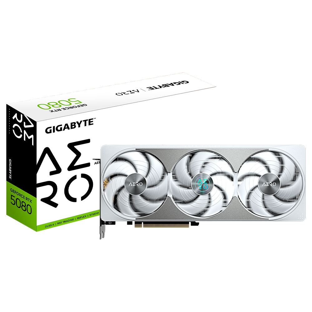 Placa de Vídeo Gigabyte Aero OC SFF 16GB GeForce RTX5080 GDDR7 - GV-N5080AERO OC-16GD