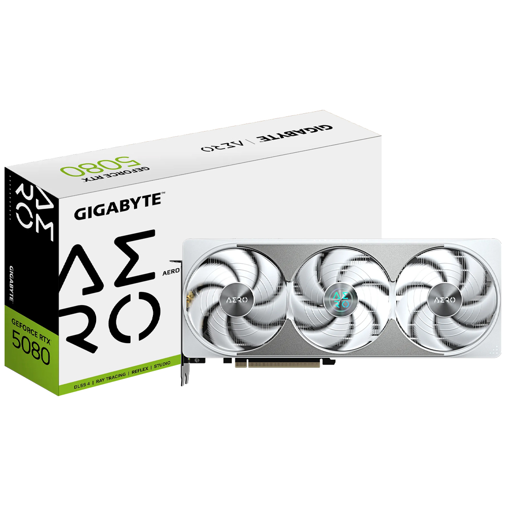Placa de Vídeo Gigabyte Aero OC SFF 16GB GeForce RTX5080 GDDR7 - GV-N5080AERO OC-16GD