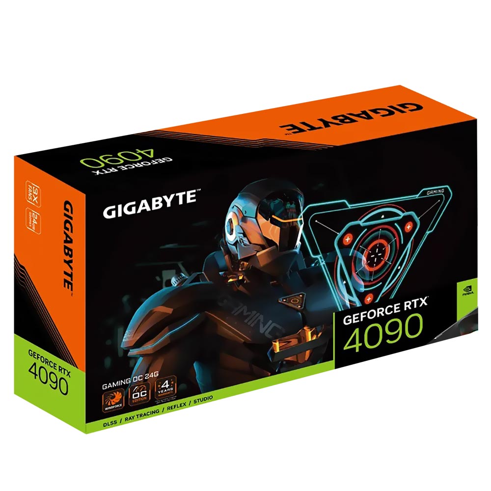 Placa de Vídeo Gigabyte Gaming OC 24GB GeForce RTX4090 GDDR6X / RGB - GV-N4090GAMING OC-24GD