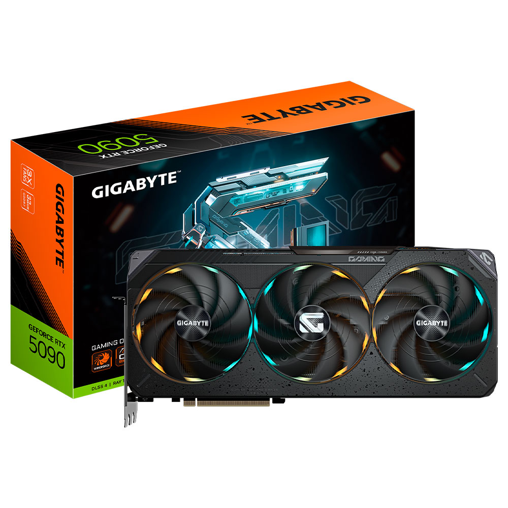 Placa de Vídeo Gigabyte Gaming OC 32GB GeForce RTX5090 GDDR7 - GV-N5090GAMING OC-32GD