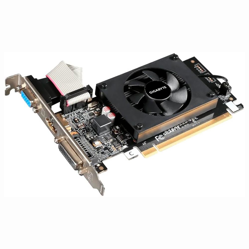 Placa de Vídeo Gigabyte Low Profile 2GB GeForce GT710 DDR3 - GV-N710D3-2GL