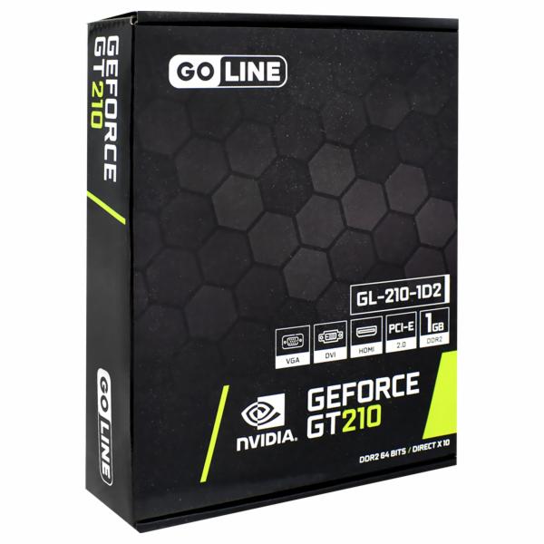 Placa de Vídeo Goline 1GB GeForce GT210 DDR2 - GL-GT210 -1D2