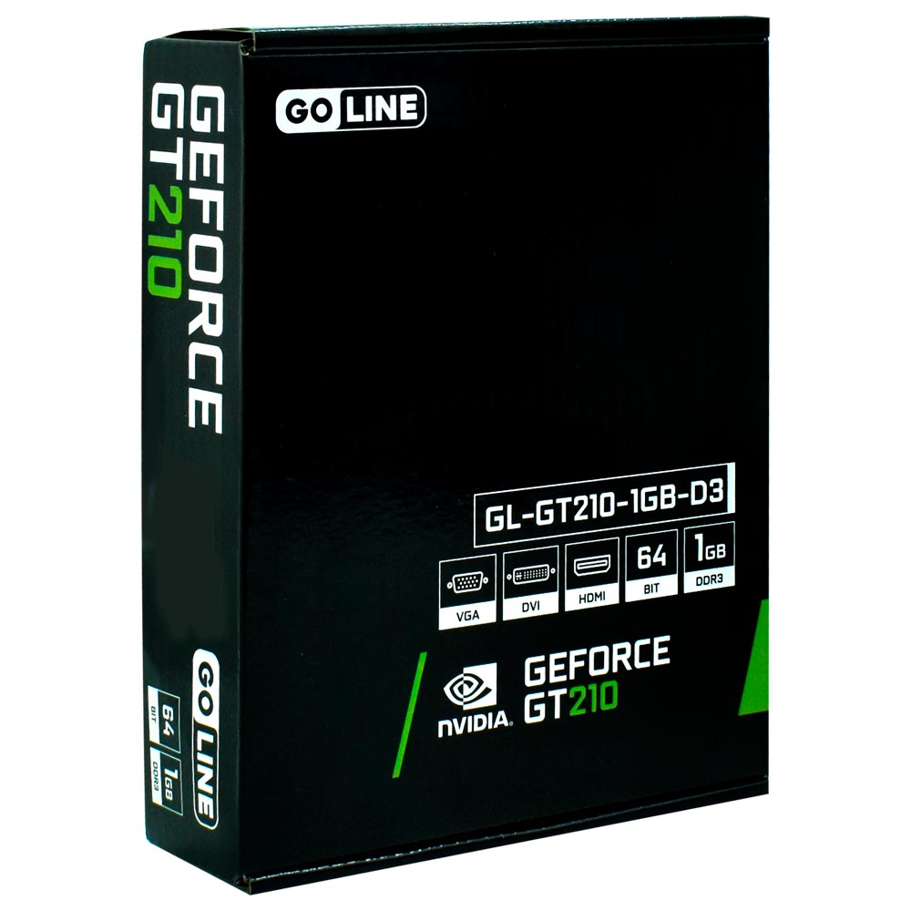 Placa de Vídeo Goline 1GB GeForce GT210 DDR3 - GL-GT210-1GB-D3