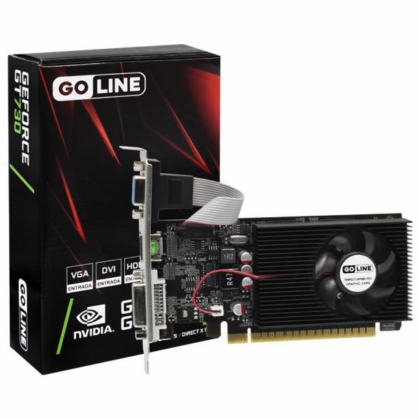 Placa de Vídeo Goline 2GB GeForce GT730 DDR3 - GL-GT730
