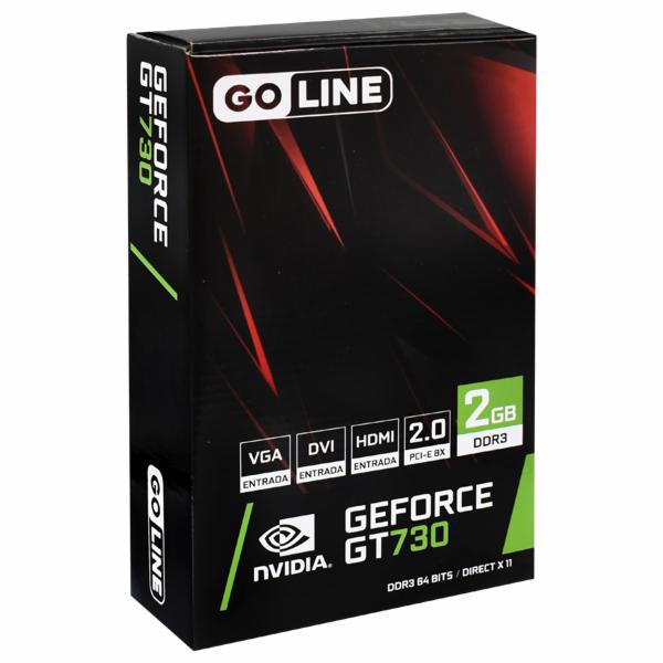 Placa de Vídeo Goline 2GB GeForce GT730 DDR3 - GL-GT730