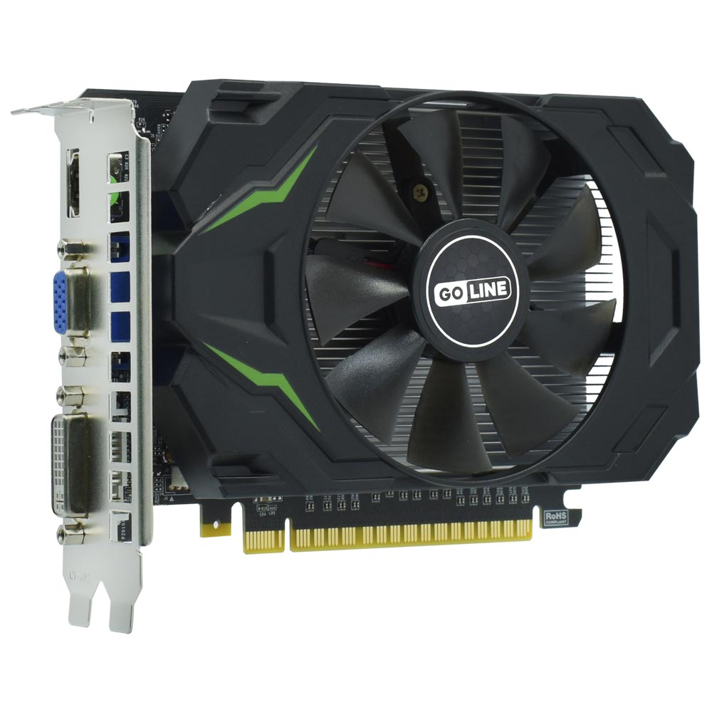 Placa de Vídeo Goline 2GB GeForce GT740 GDDR5 - GL-GT740-2GB-D5