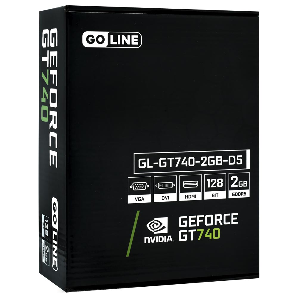 Placa de Vídeo Goline 2GB GeForce GT740 GDDR5 - GL-GT740-2GB-D5