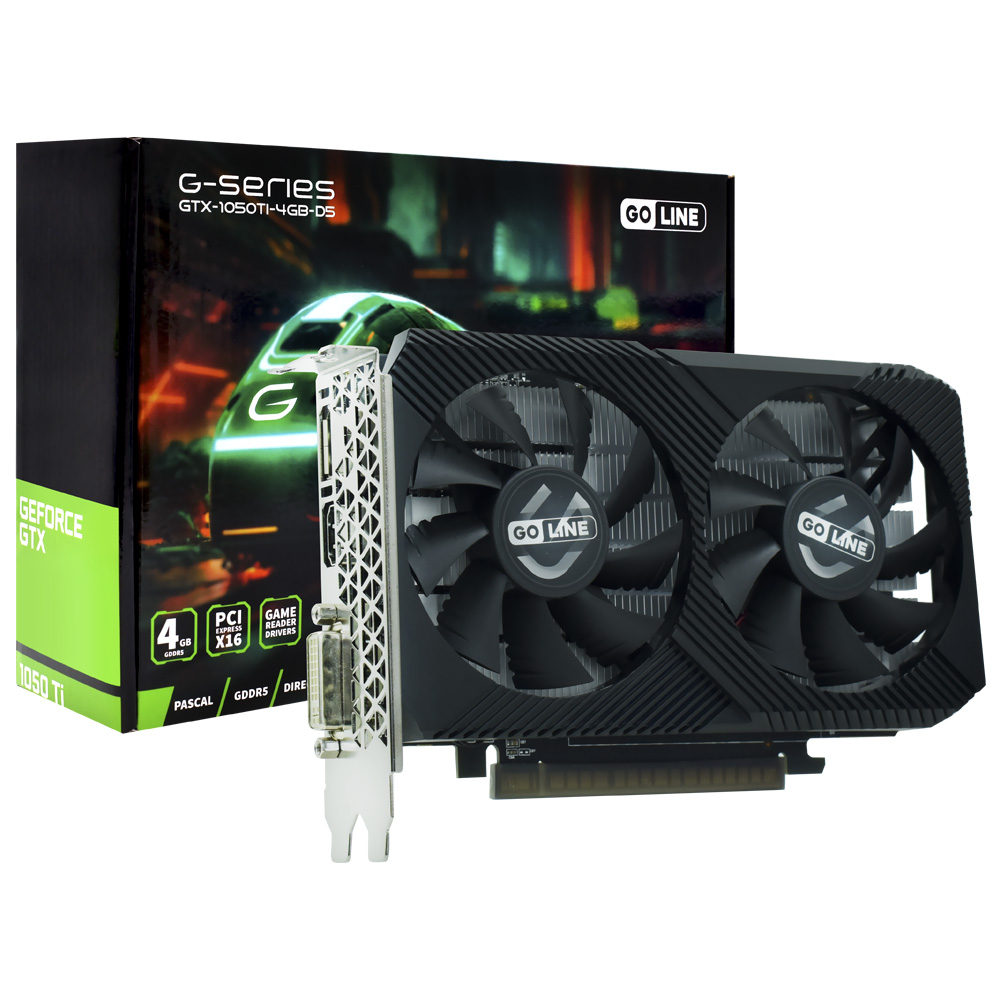 Placa de Vídeo Goline 4GB GeForce GTX1050TI GDDR5 - GTX-1050TI-4GB-D5