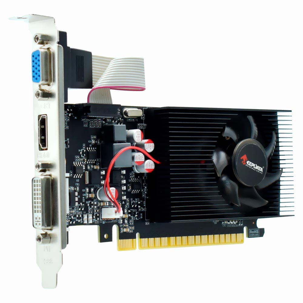 Placa de Vídeo Keepdata 2GB GeForce GT730 DDR3 - LOW PROFILE KDGT730-2GD3/128B
