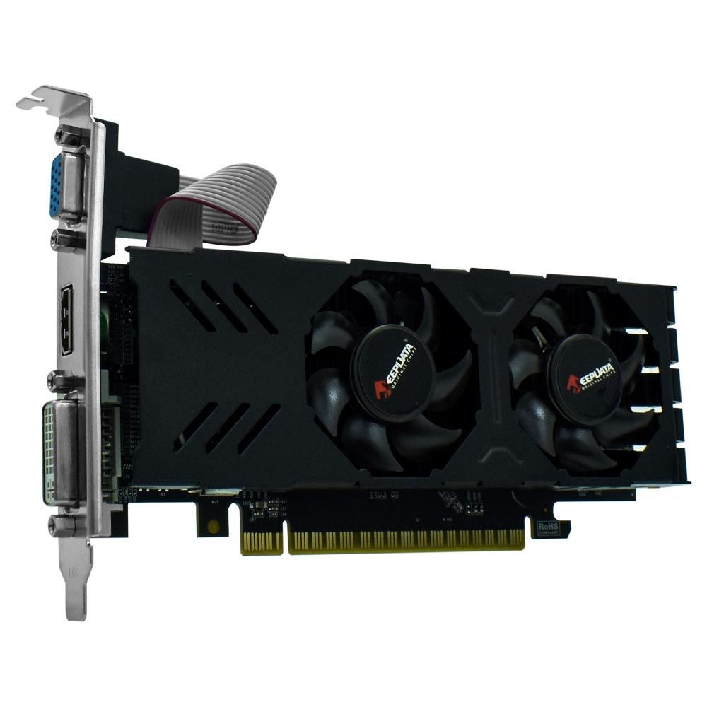 Placa de Vídeo Keepdata 4GB GeForce GTX750 GDDR5 - LOW PROFILE KDGTX750-4GD5/128B