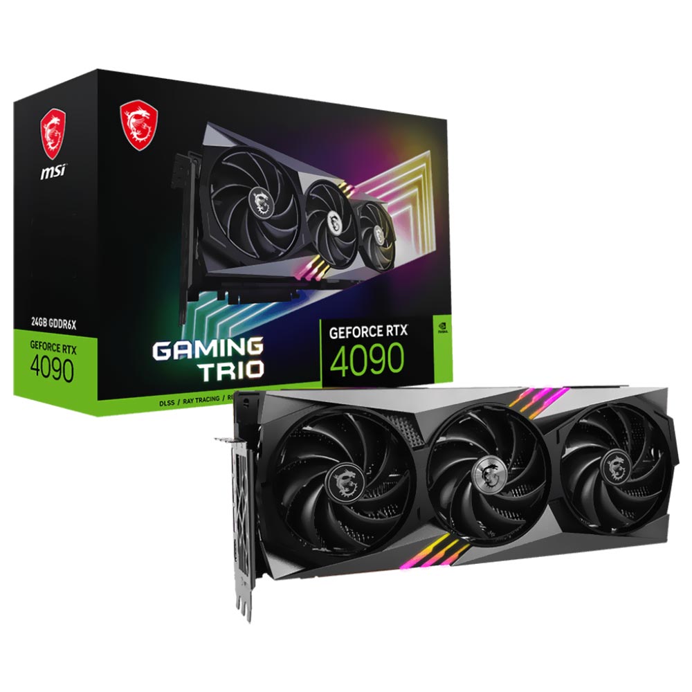 Placa de Vídeo MSI Gaming Trio 24GB GeForce RTX4090 GDDR6X - 912-V510-014