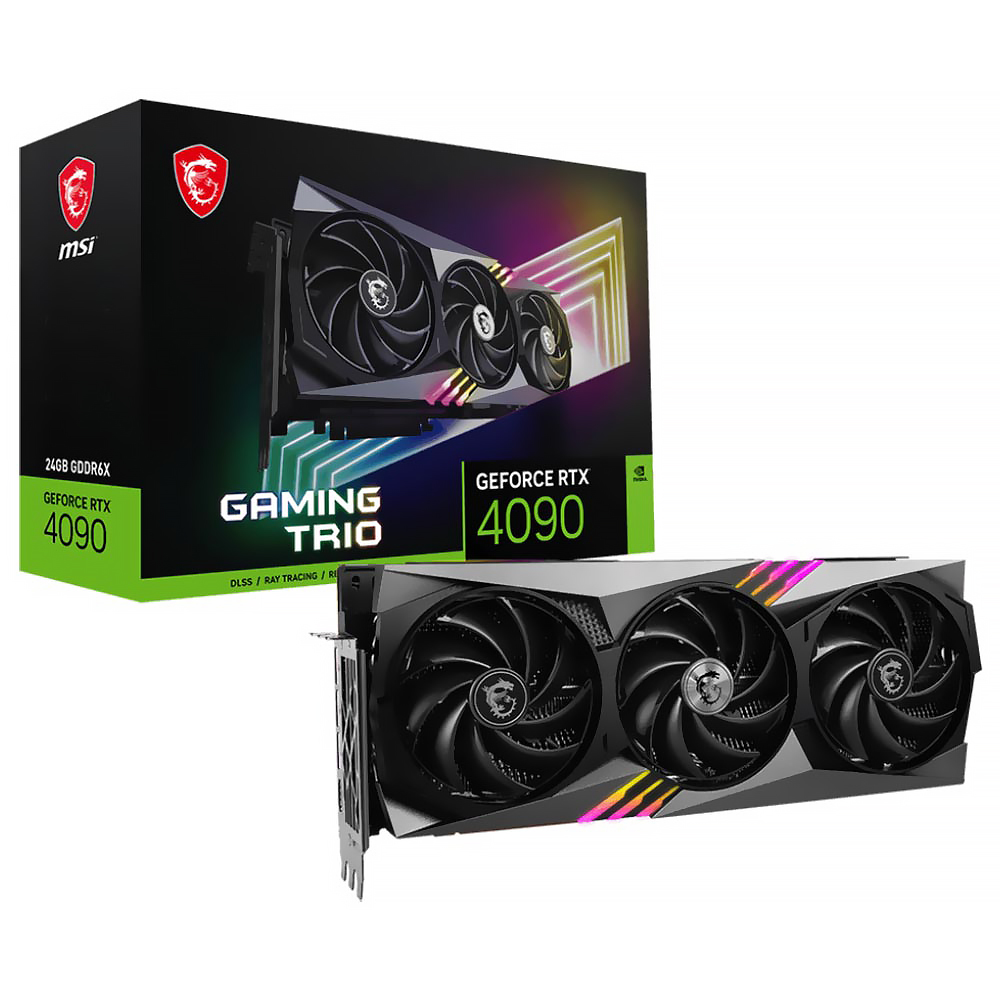 Placa de Vídeo MSI Gaming Trio 24GB GeForce RTX4090 GDDR6X - 912-V510-095