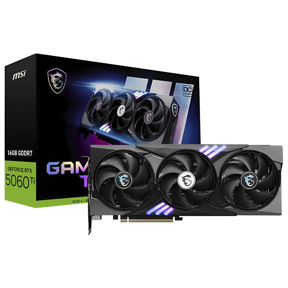 Placa de Vídeo MSI Gaming Trio OC 8GB GeForce RTX5060TI GDDR7 - 912-V536-022
