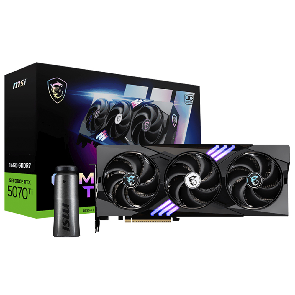 Placa de Vídeo MSI Gaming Trio OC Plus 16GB GeForce RTX5070TI GDDR7 - 912-V531-058