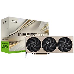 Placa de Vídeo MSI Inspire 3X OC 16GB GeForce RTX5080 GDDR7 - 912-V531-203