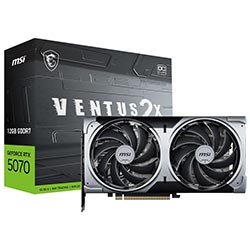 Placa de Vídeo MSI Ventus 2X OC 12GB GeForce RTX5070 GDDR7 - 912-V532-009