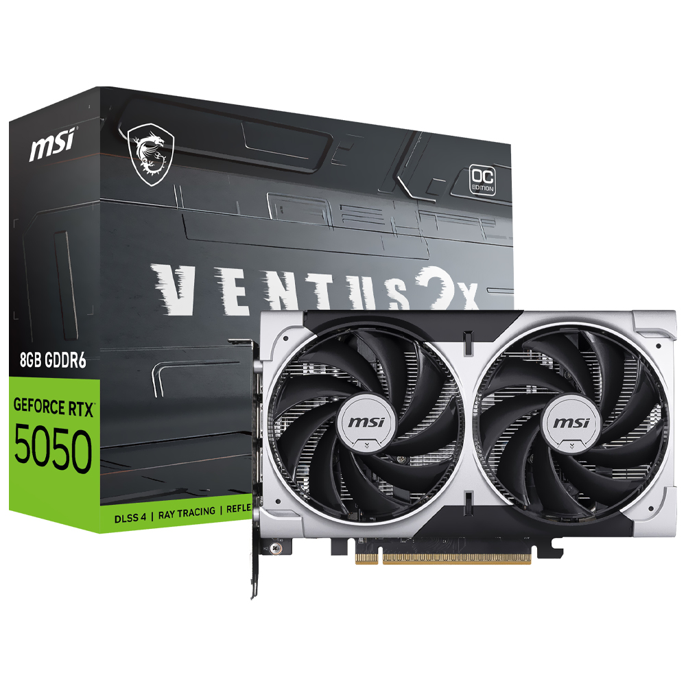 Placa de Vídeo MSI Ventus 2X OC 8GB GeForce RTX5050 GDDR6 - 912-V538-017