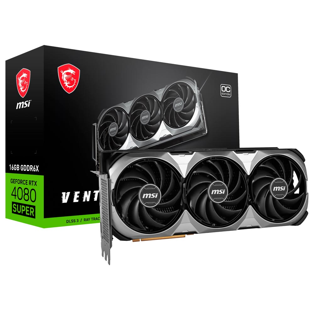 Placa de Video MSI Ventus 3X OC 16GB GeForce RTX4080 SUPER GDDR6X - 912-V511-233