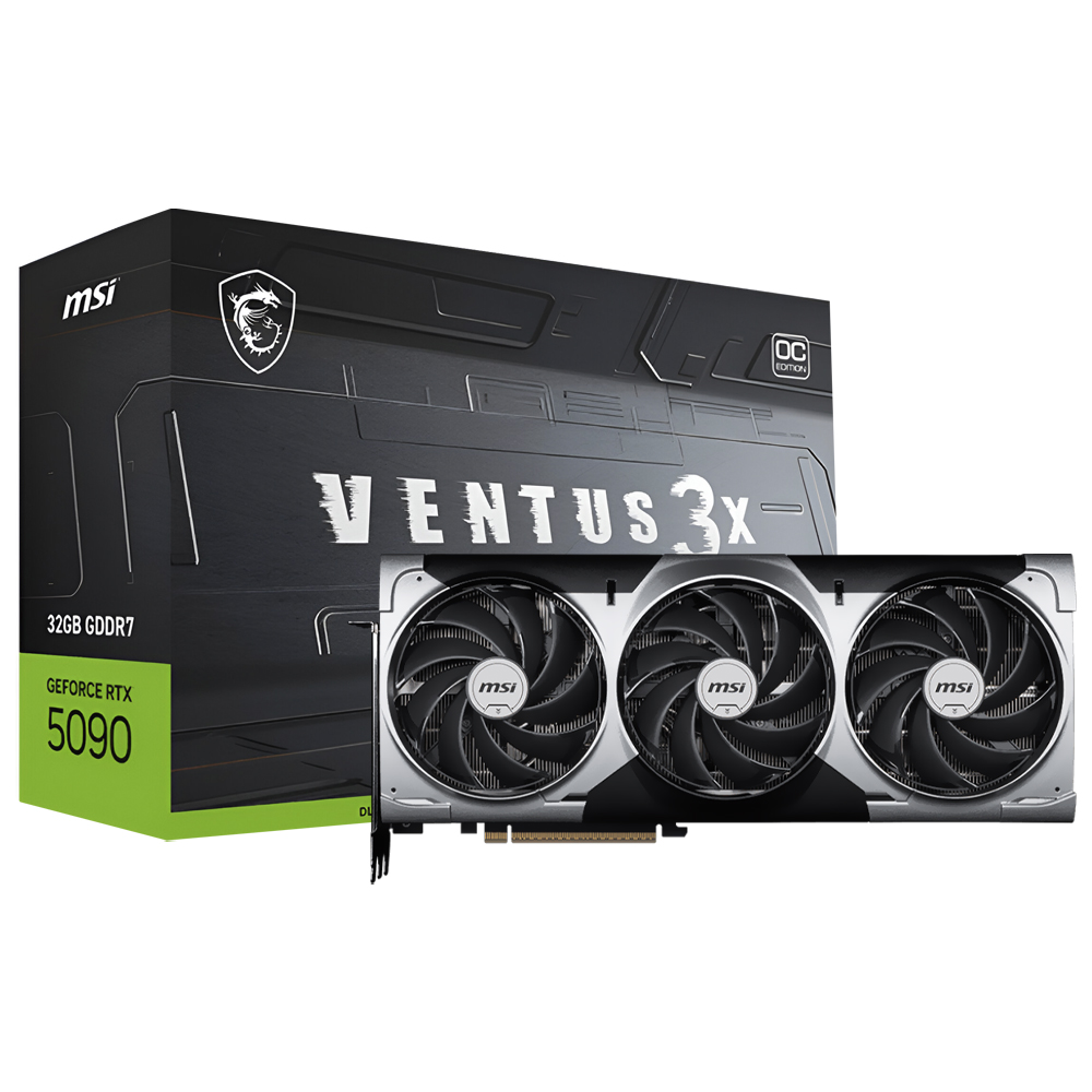 Placa de Vídeo MSI Ventus 3X OC 32GB GeForce RTX5090 GDDR7 - 912-V530-060