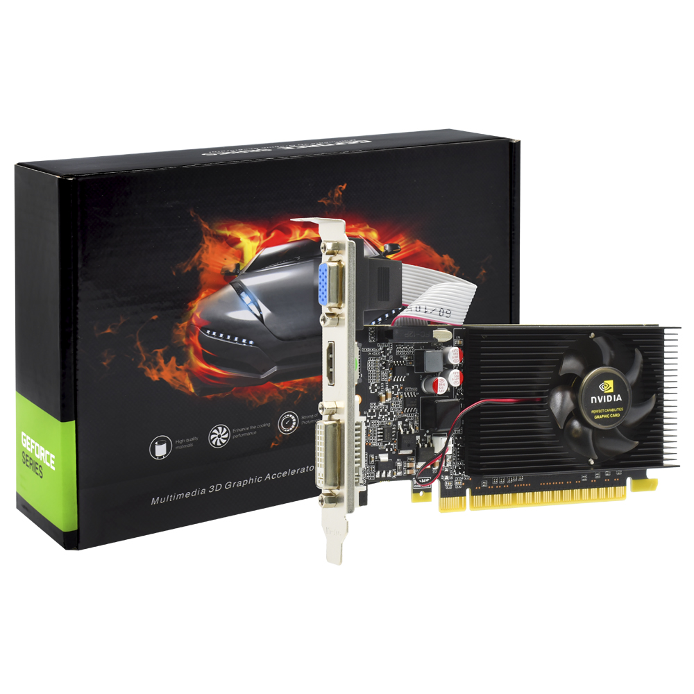 Placa de Vídeo Nvidia 1GB GeForce GT210 DDR3 - LOW PROFILE GEFORCE-GT210-GRAPHIC
