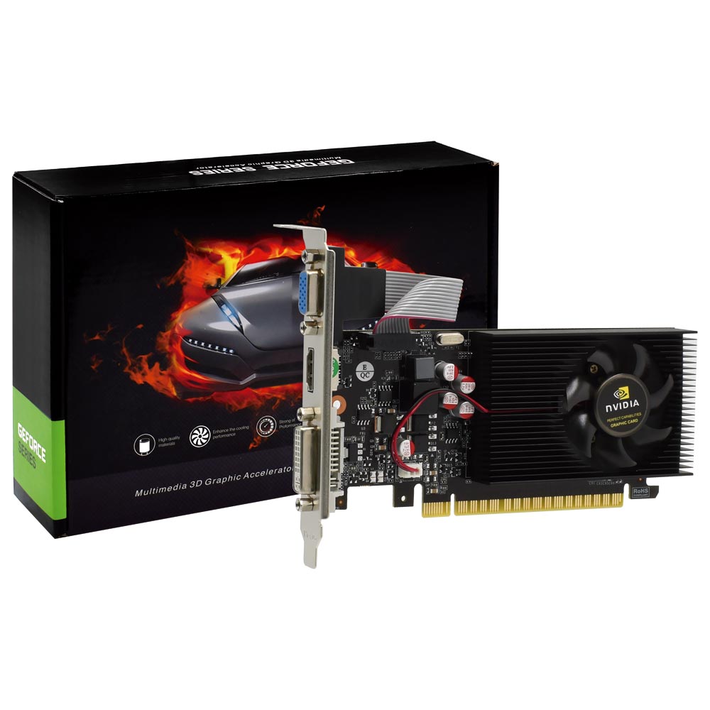 Placa de Vídeo Nvidia 4GB GeForce GT730 DDR3 - LOW PROFILE GT730-GRAPHIC
