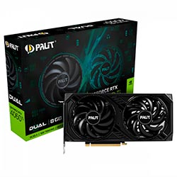 Placa de Vídeo Palit Dual 8GB GeForce RTX4060TI GDDR6 - NE6406T019P1-1060D