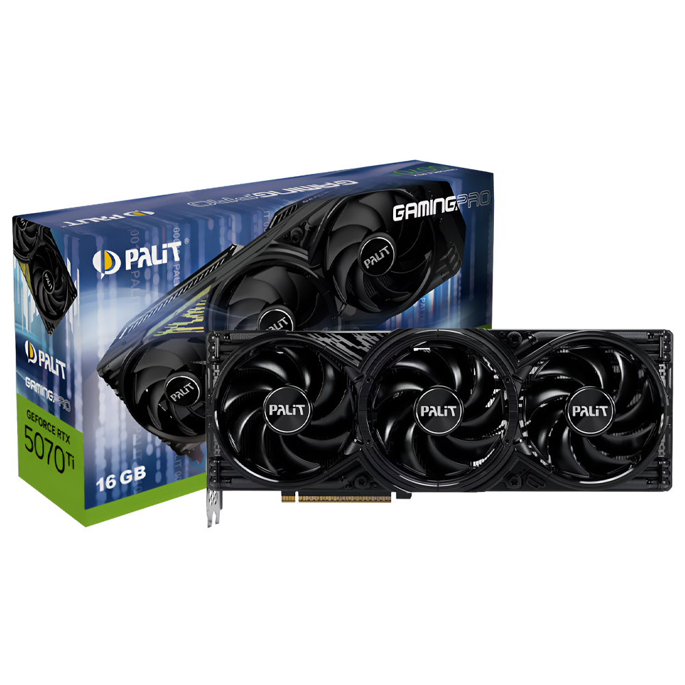 Placa de Vídeo Palit Gaming Pro V1 16GB GeForce RTX5070TI GDDR7 - NE7507T019T2-GB2031Y