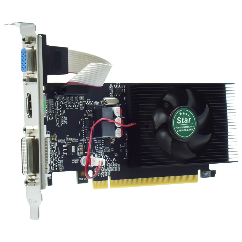 Placa de Vídeo Star Nvidia 1GB GeForce GT220 DDR3 - LOW PROFILE GT220-GRAPHIC