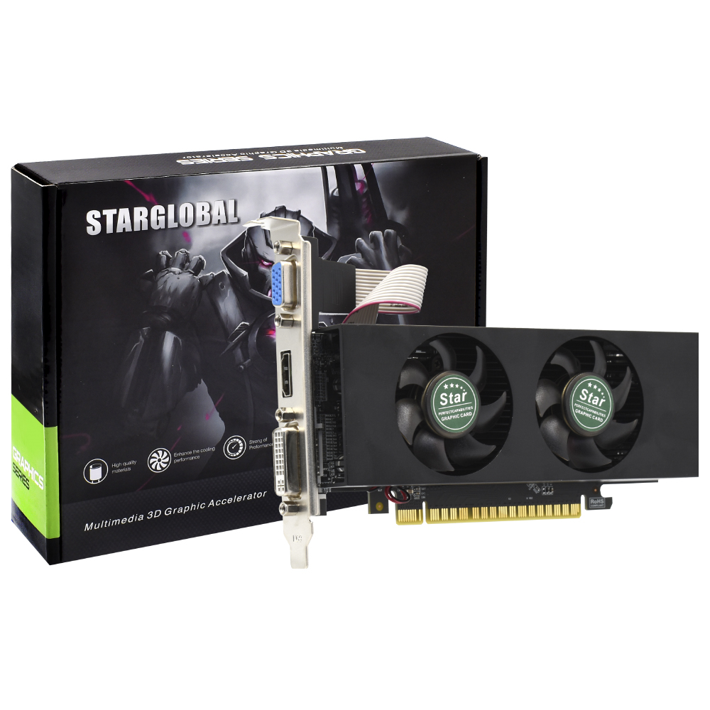 Placa de Vídeo Star Nvidia 4GB GeForce GTX750 DDR5 - LOW PROFILE GTX750-GRAPHIC