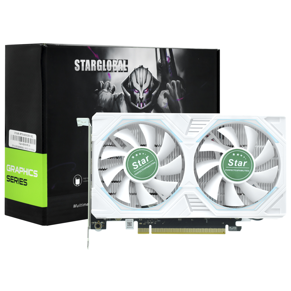 Placa de Vídeo Star White 6GB GeForce RTX4050M GDDR7 - Branco (STAR-RTX4050M)