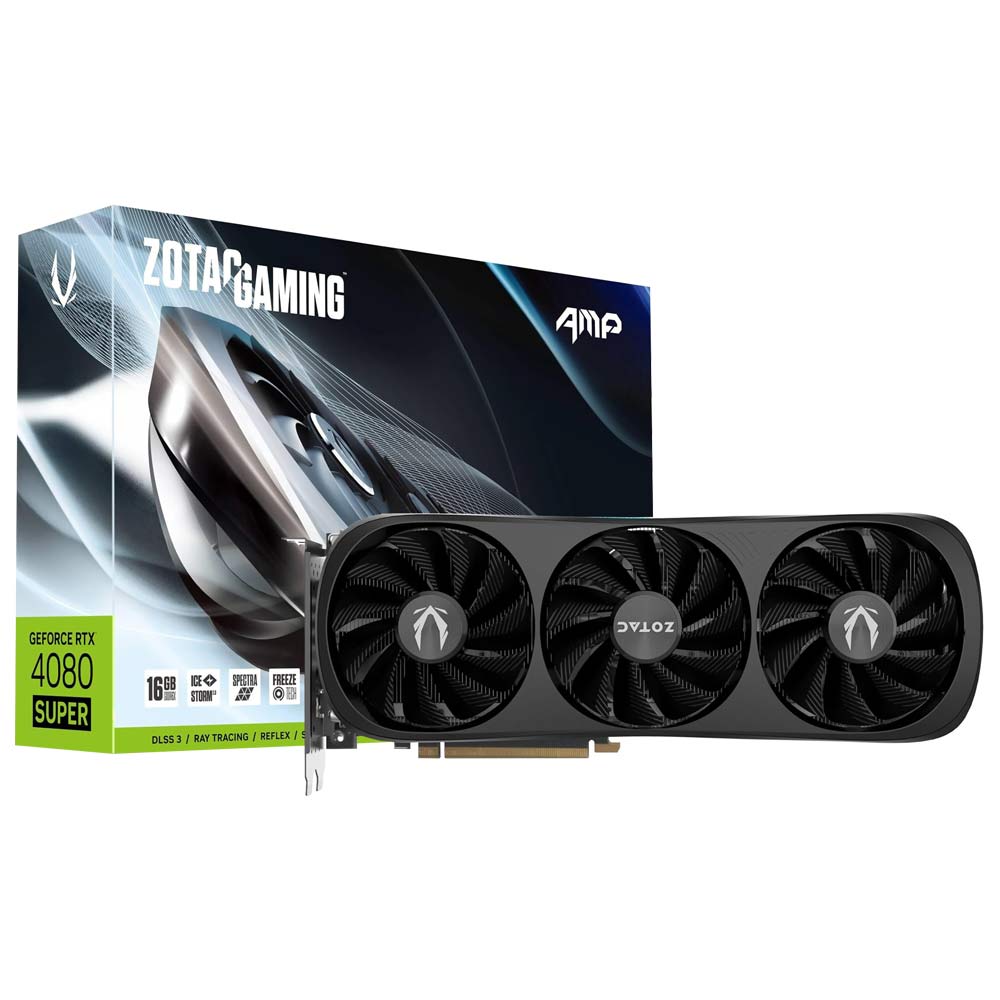 Placa de Vídeo Zotac Gaming 16GB GeForce RTX4080 SUPER GDDR6X - ZT-D40820F-10P