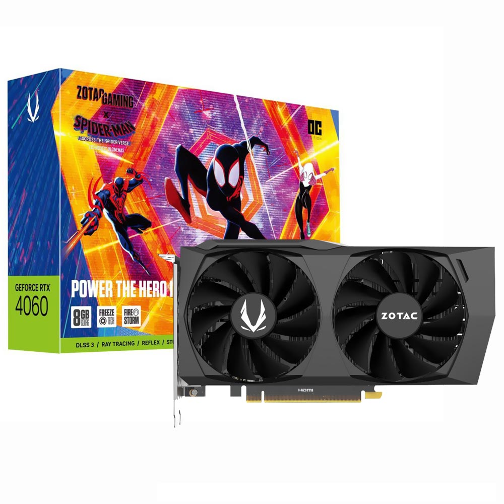 ZOTAC GAMING GeForce RTX 4060 Ti 8GB Twin Edge OC SPIDER-MAN