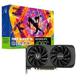 Placa de Vídeo Zotac Gaming Twin Edge OC Spider-Man 8GB GeForce RTX4060TI GDDR6 - ZT-D40610H-10SMP