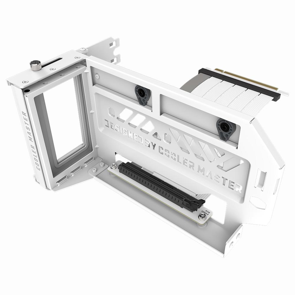 Suporte de Placa de Vídeo Cooler Master V3 Vertical - Branco + Cabo Riser PCIe 4.0 (MCA-U000R-WFVK03)