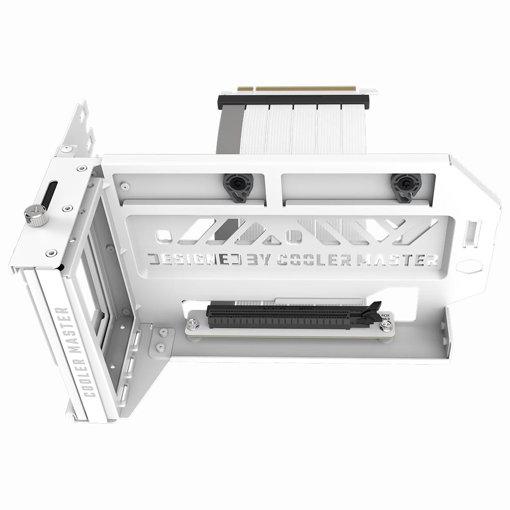 Suporte de Placa de Vídeo Cooler Master V3 Vertical - Branco + Cabo Riser PCIe 4.0 (MCA-U000R-WFVK03)