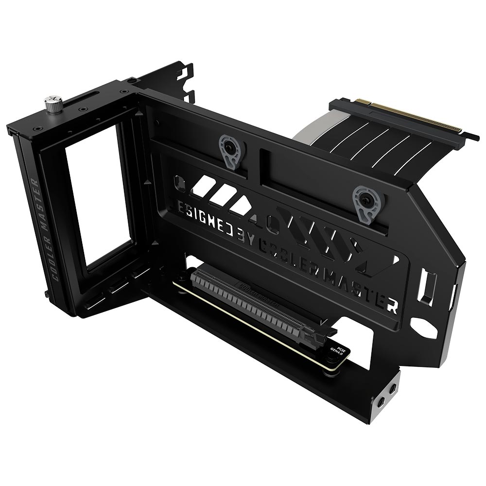 Suporte de Placa de Vídeo Cooler Master V3 Vertical - Preto + Cabo Riser PCIe 4.0 (MCA-U000R-KFVK03)