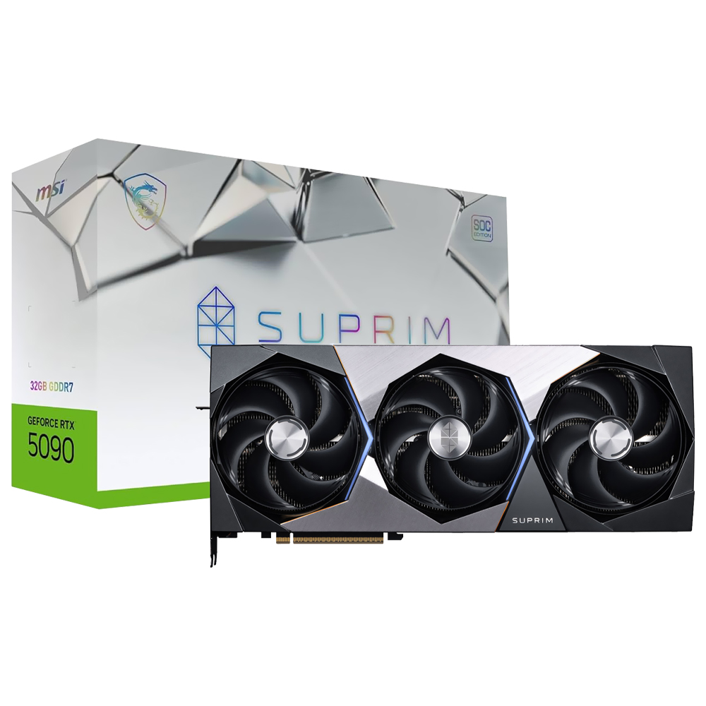 VGA 32GB MSI RTX5090 SUPRIM SOC 2565MHz 512BIT GDDR7/DP/HDMI 912-V530-026