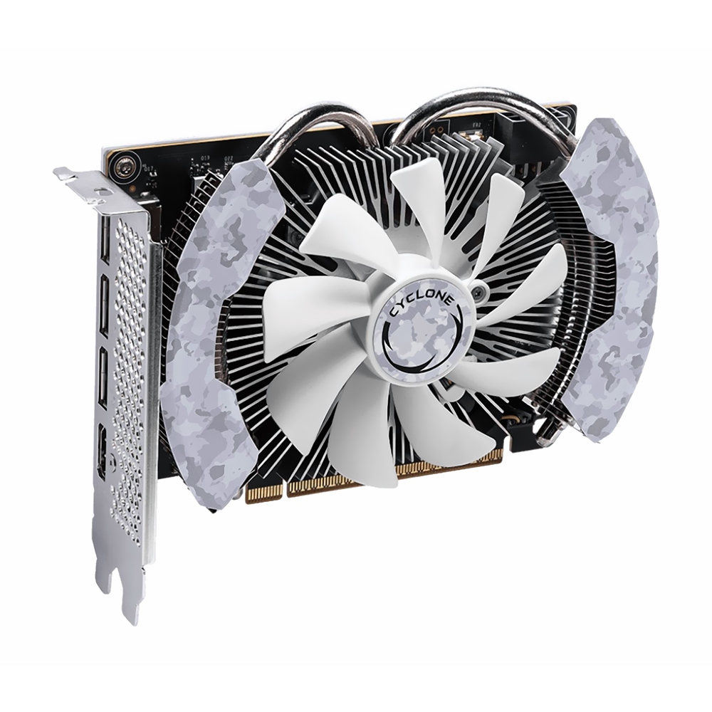 VGA  8GB MSI RTX5060 CYCLONE OC 2527MHZ 128BIT GDDR7/DP/HDMI 912-V812-205 BRANCO