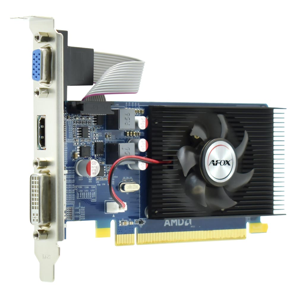 Placa de Vídeo AFOX 1GB Radeon HD6450 DDR3 - AF6450-1024D3L4