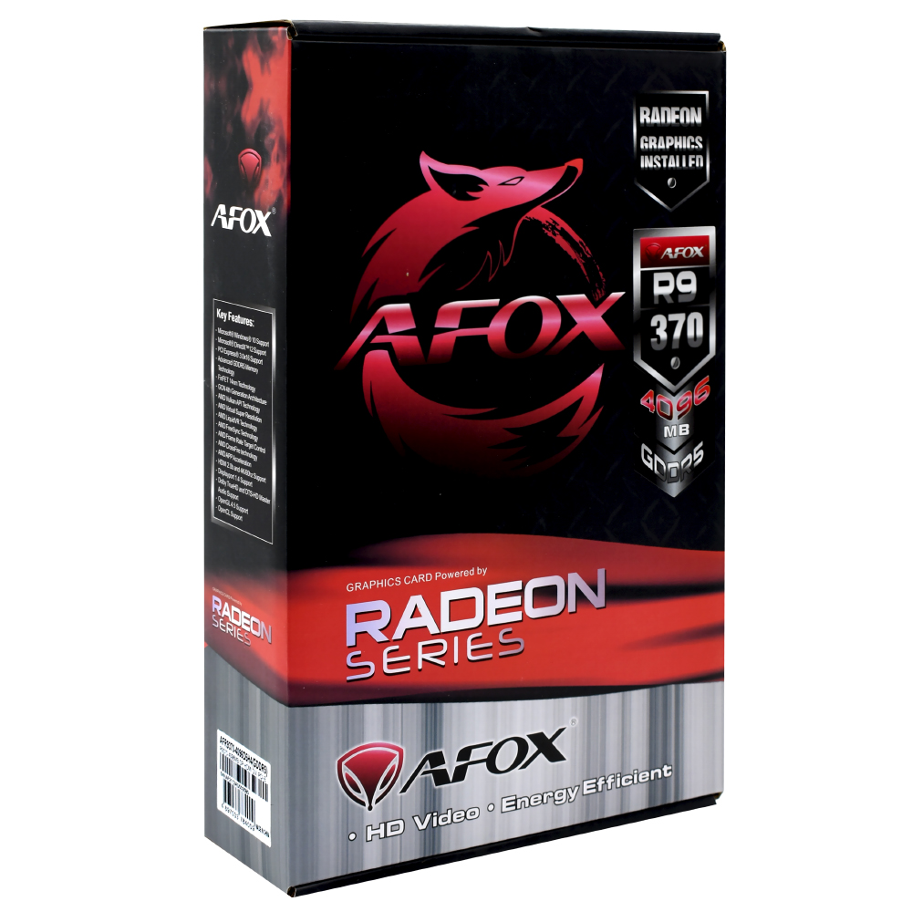 Placa de Vídeo AFOX 4GB Radeon R9 370 GDDR5 - AFR9370-4096D5H4