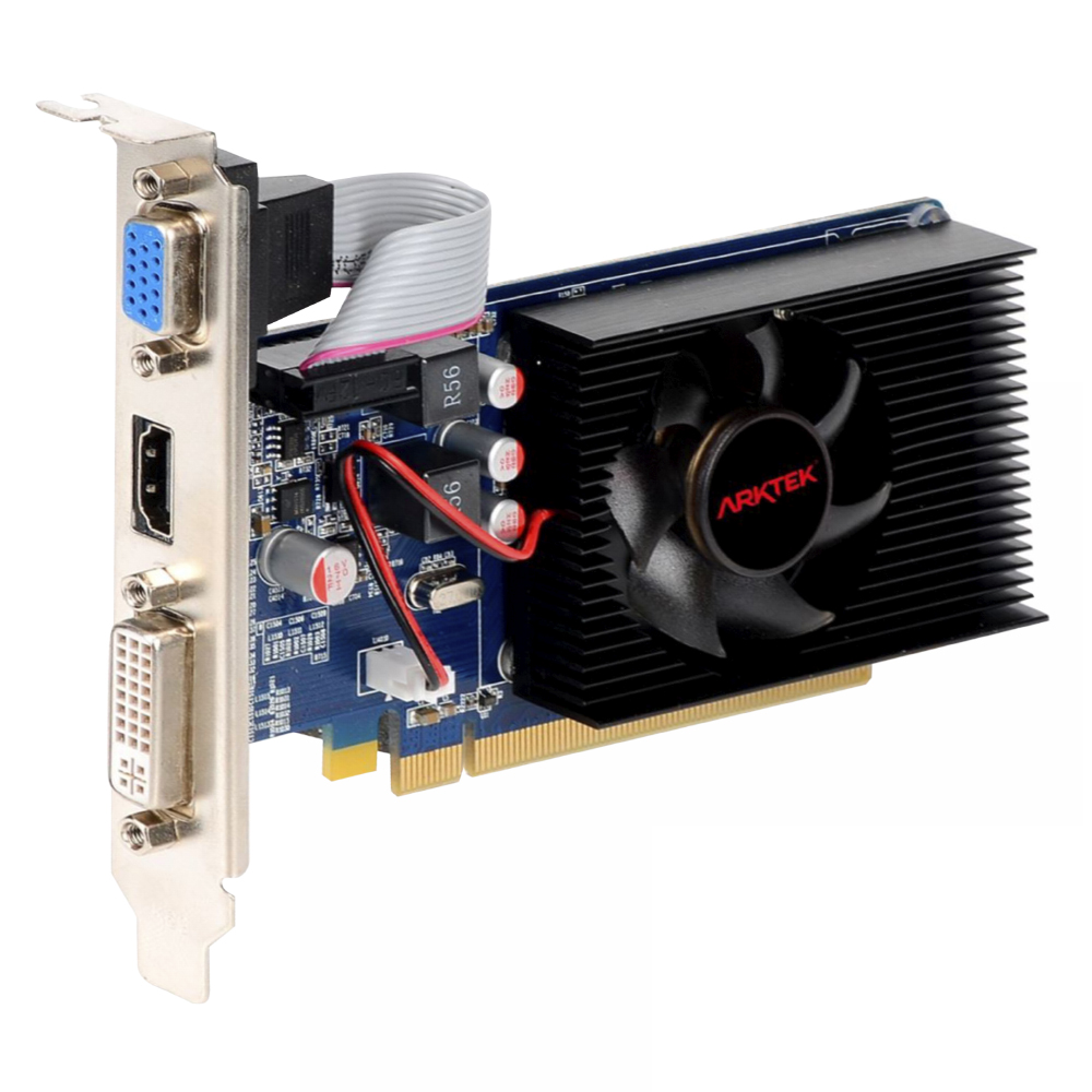 Placa de Vídeo Arktek Cyclops 1GB Radeon R5-230 GDDR3 - AKR230D3S1GL1