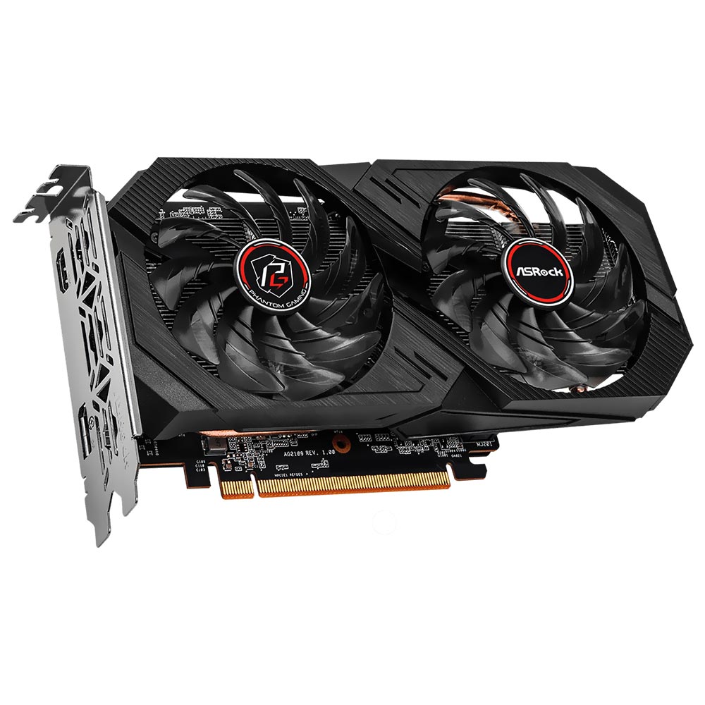 Placa de Vídeo ASRock Phantom Gaming OC 4GB Radeon RX6500 XT GDDR6 - RX6500XT PGD 4GO